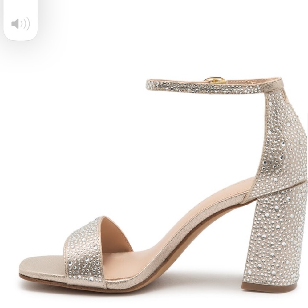 Gold rhinestone Kelly & Katie Caital sandal